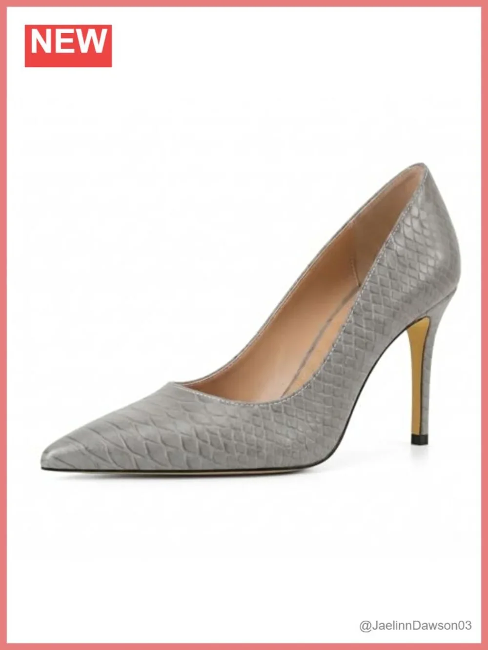 Faux Leather Pointed Toe Stiletto Heels Slip On Pumps for Women